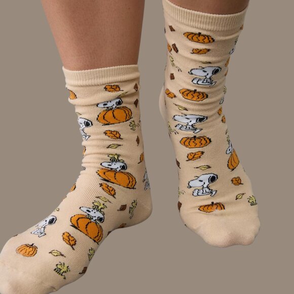 Peanuts Snoopy Fall Slippers & Socks Bundle - American Eagle AE SIZE 9 - NWT - Picture 9 of 12